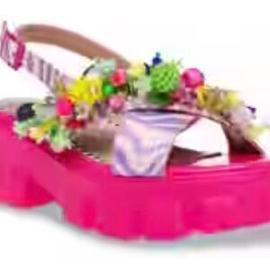 Betsey Johnson Pink Multicolor Sandals